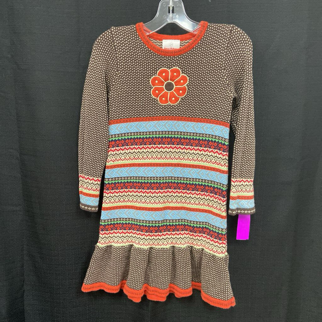 Flower Sweater Dress