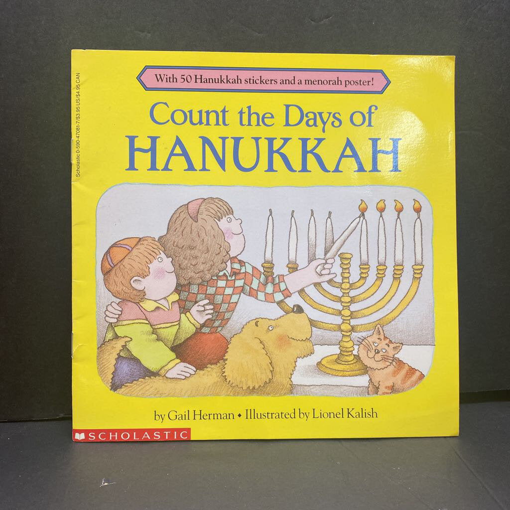 Count The Days of Hanukkah (Gail Herman) (Jewish) -holiday paperback