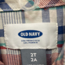 Load image into Gallery viewer, Plaid button down shirt
