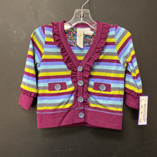 Load image into Gallery viewer, Striped Ruffled Sweater
