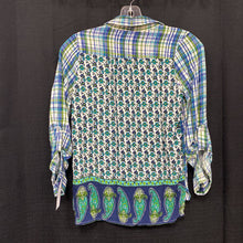 Load image into Gallery viewer, Plaid Button Down Top
