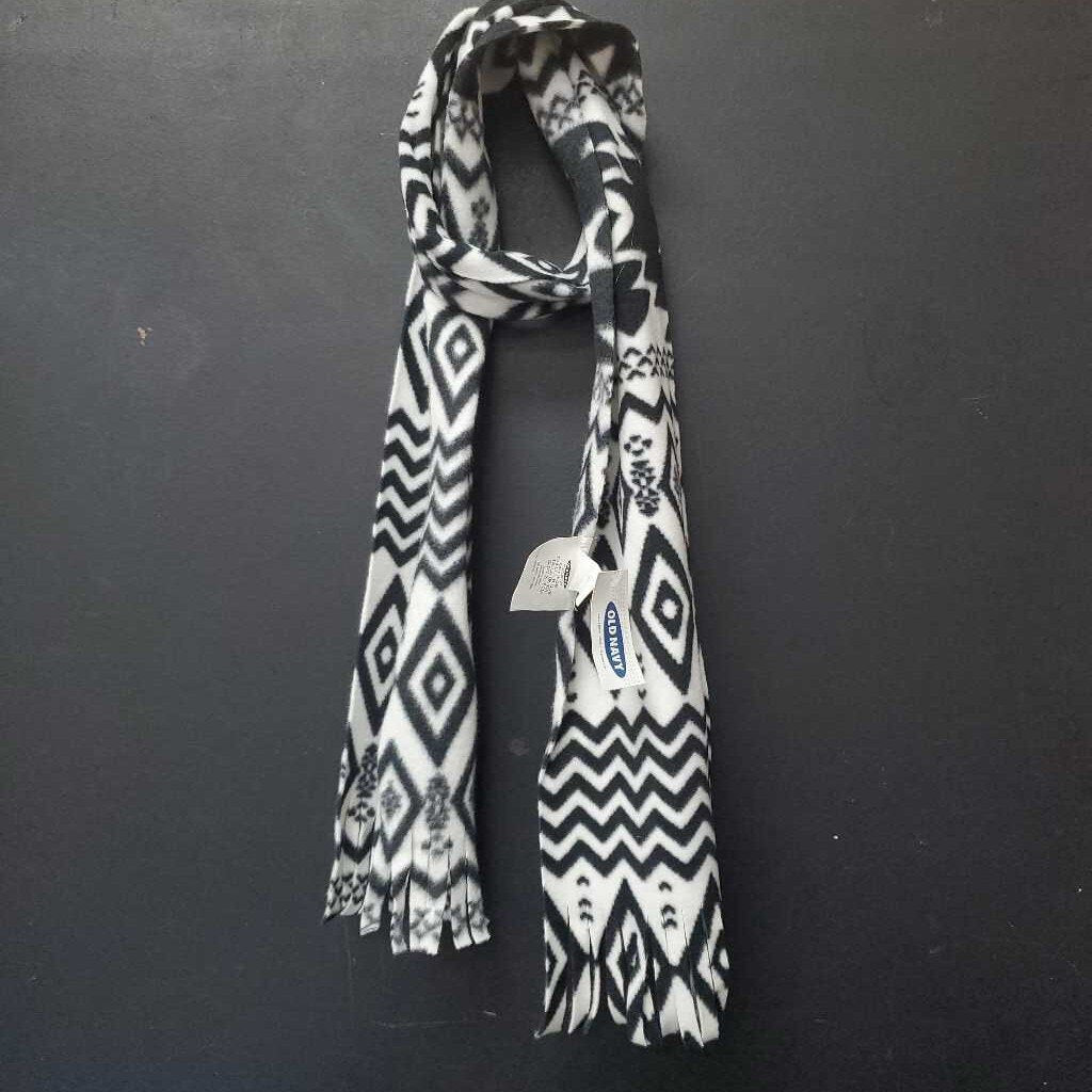 Patterned Winter Fringe Scarf