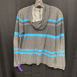 Striped Hooded Shirt