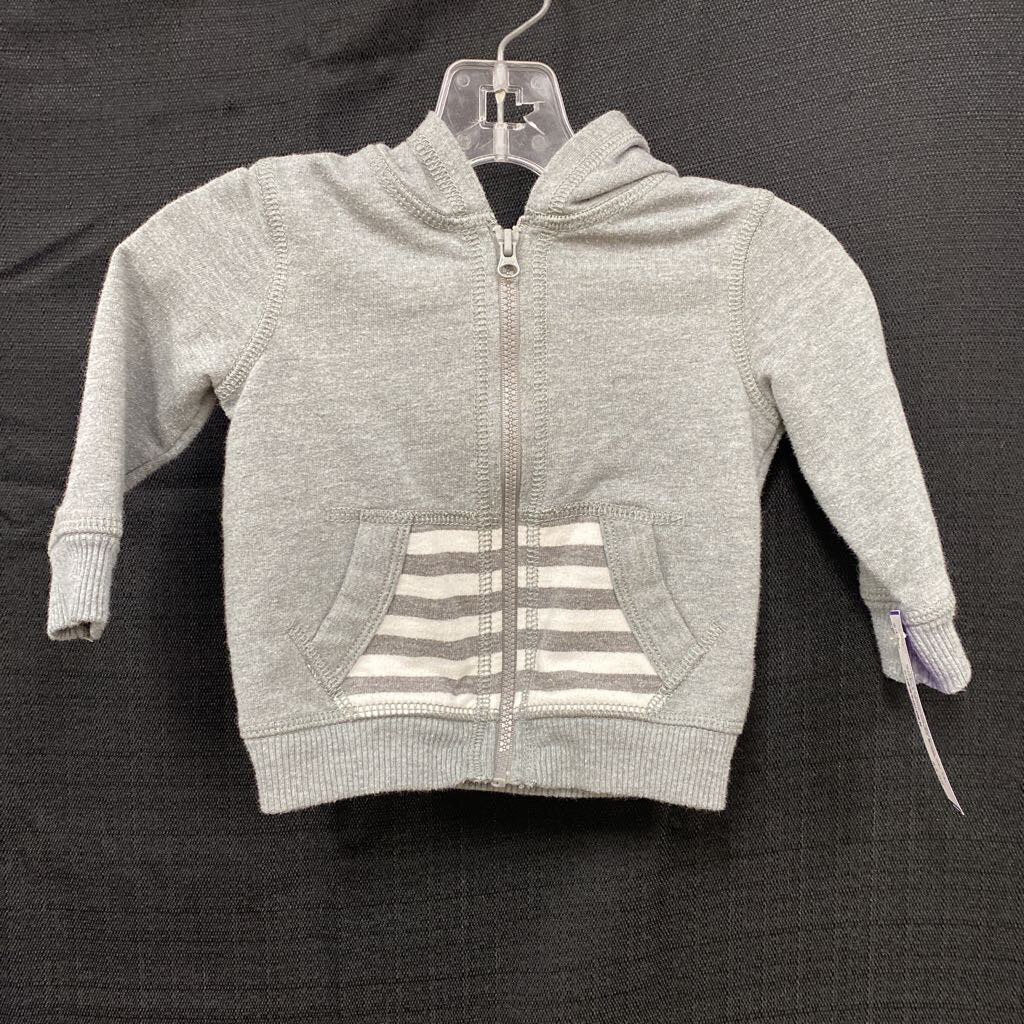 Striped Zip Up Jacket