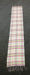 Girls Plaid Fringe Scarf