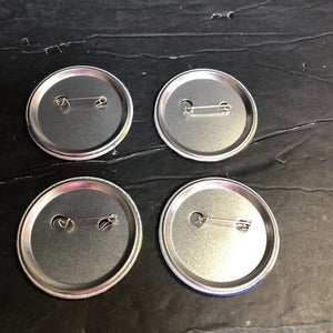 4pc Collectible Pin Buttons