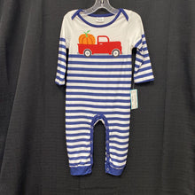 Load image into Gallery viewer, Striped Fall Thanksgiving Pumpkin Outfit

