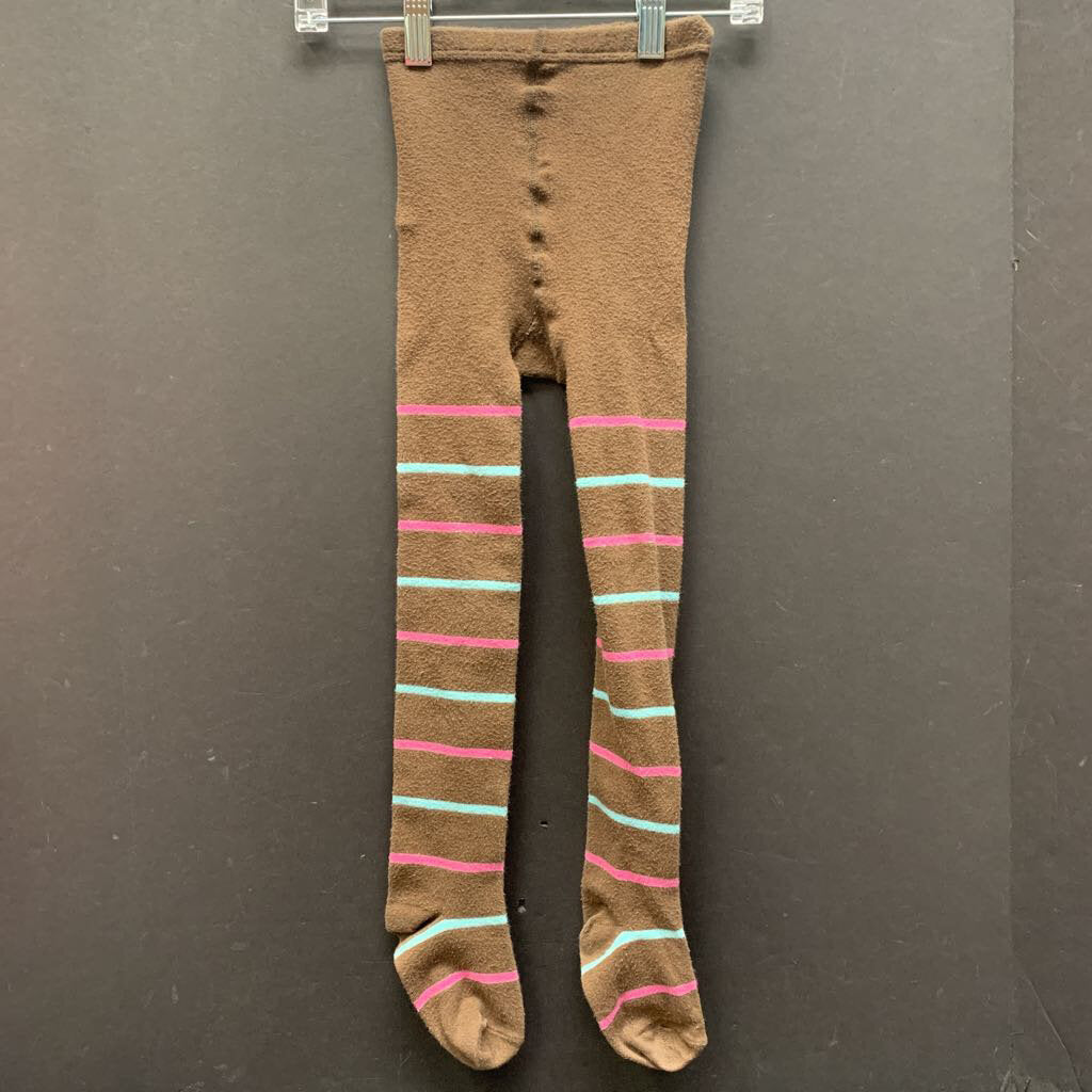 Girls Striped Winter Tights