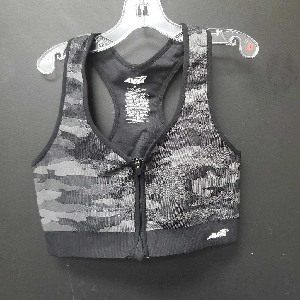 Camo Zip Up Sports Bra