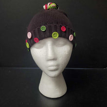 Load image into Gallery viewer, Girls Button Winter Hat
