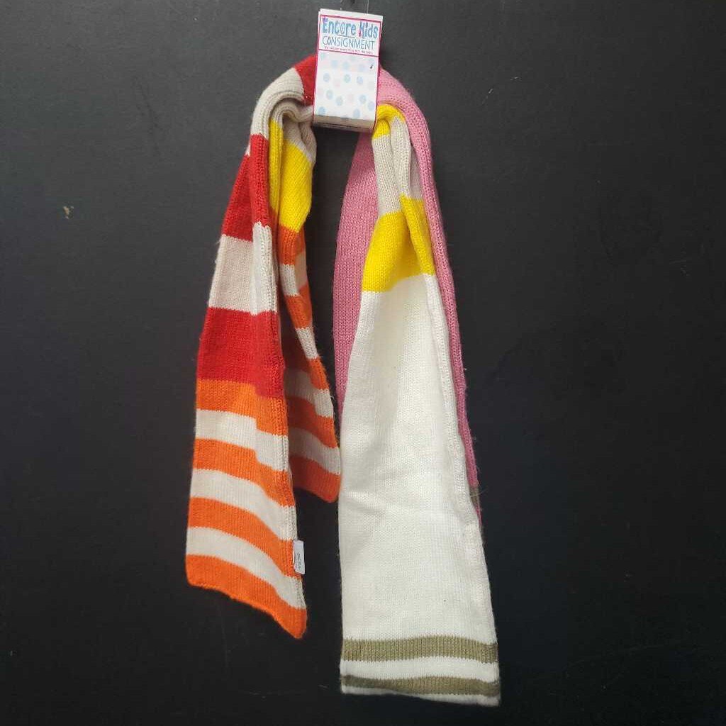 Girls Striped Winter Scarf