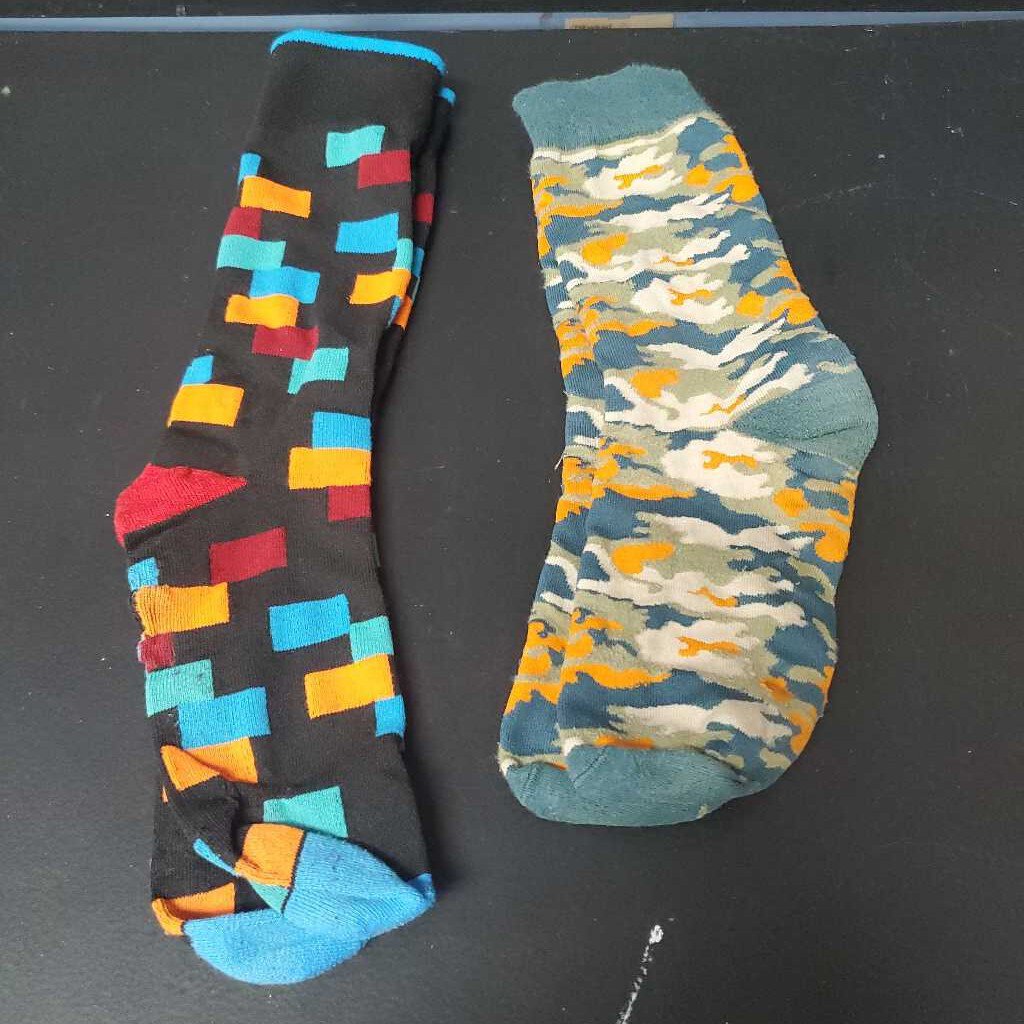 2pk Boys Patterned Socks