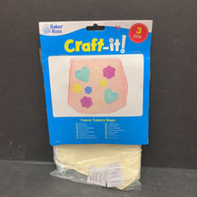 Load image into Gallery viewer, 3pc Fabric Toiletry Bags Craft Kit (NEW) (Baker Ross)
