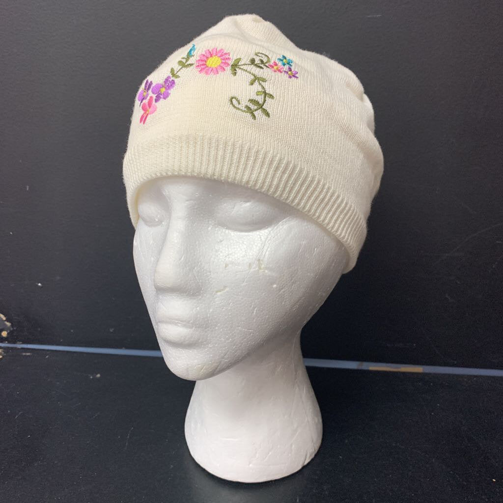 Girls Flower Winter Hat