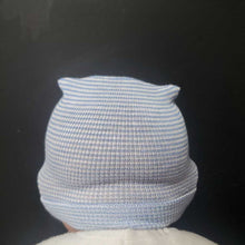 Load image into Gallery viewer, Girls Striped Hat w/Jeweled Bow
