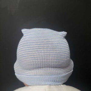Girls Striped Hat w/Jeweled Bow