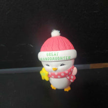 Load image into Gallery viewer, 2020 "Great Granddaughter" Penguin Christmas Ornament

