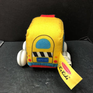 Pull & Go Cloth School Bus
