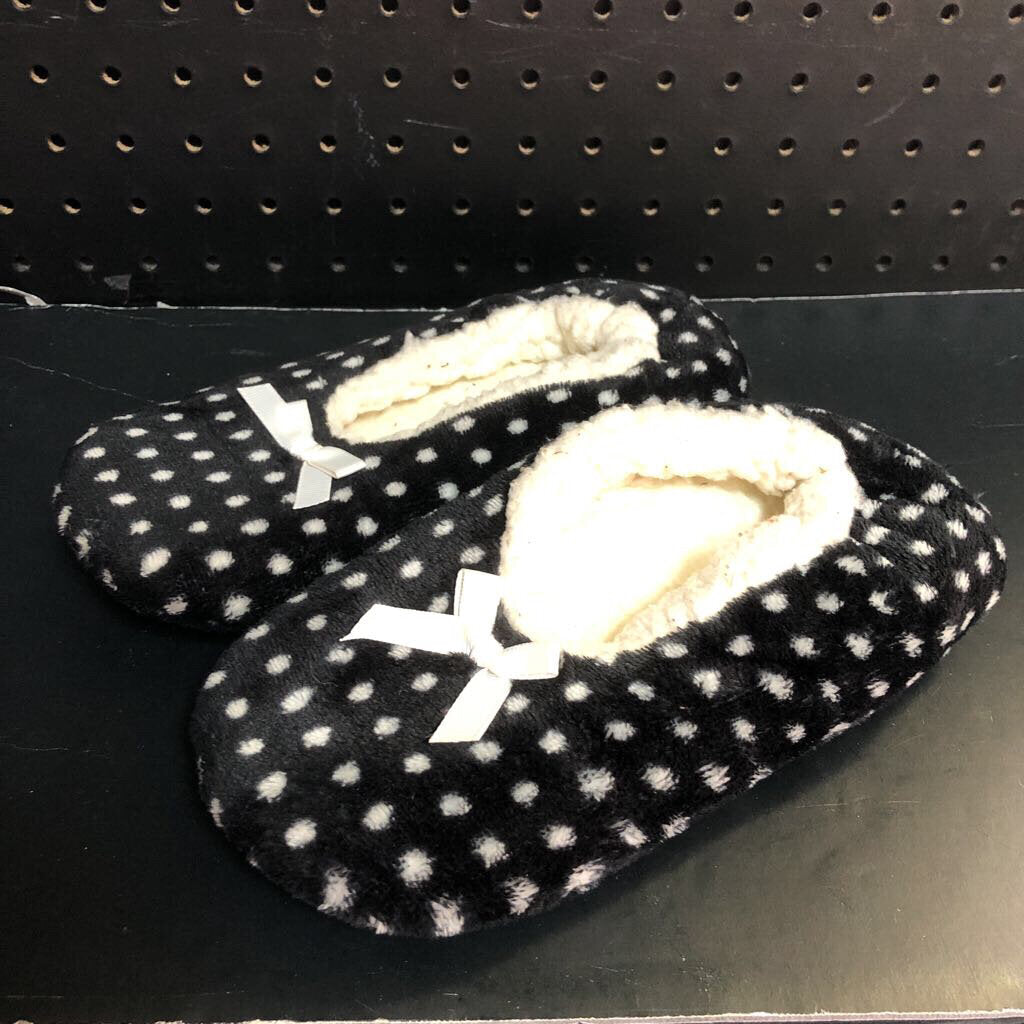 Girls Polka Dot Slippers