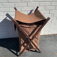 Load image into Gallery viewer, Wood X Hamper w/bag
