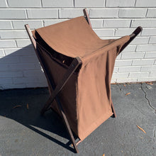 Load image into Gallery viewer, Wood X Hamper w/bag
