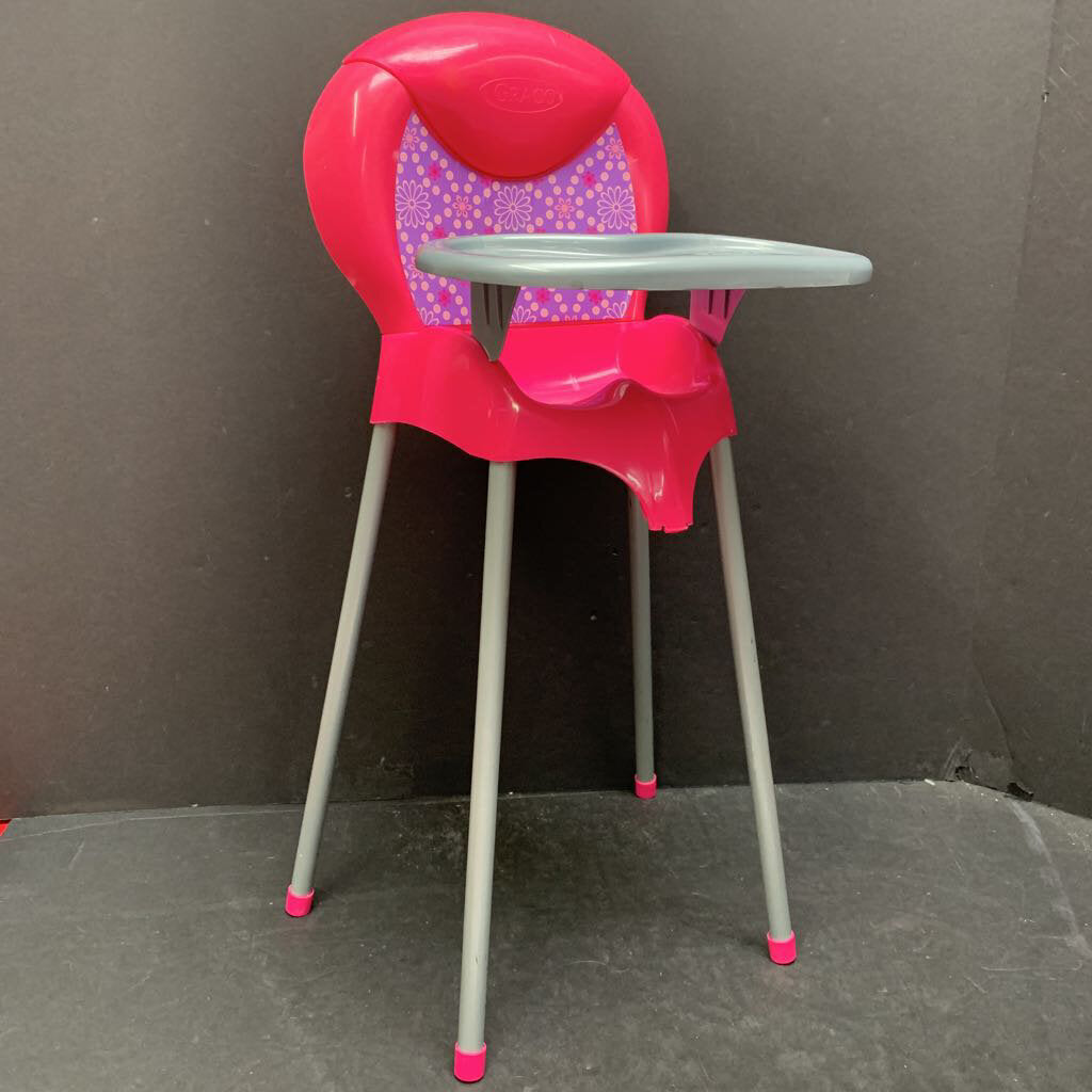 Flower Print Highchair for baby doll