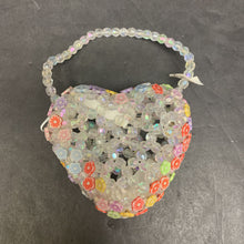 Load image into Gallery viewer, Heart &amp; Flower Beaded Mini Bag
