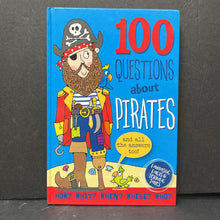 Load image into Gallery viewer, 100 Questions about Pirates (Notable Person) (Simon Abbott) -educational hardcover
