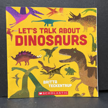 Load image into Gallery viewer, Let's Talk About Dinosaurs (Harriet Blackford, Britta Teckentrup)-educational
