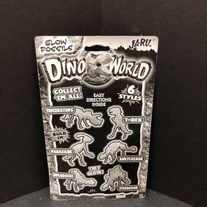 Dino World Glow Fossils Diplodocus & T-Rex Dinosaurs (NEW)