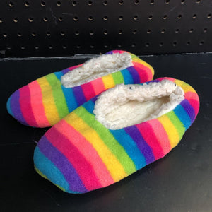 Girls Striped Slippers