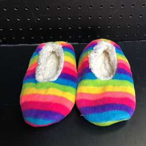 Girls Striped Slippers