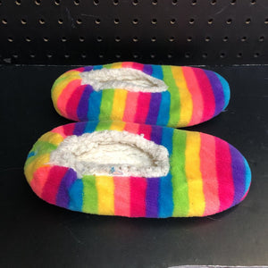Girls Striped Slippers
