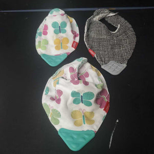 3pk Teething Bandana Bibs