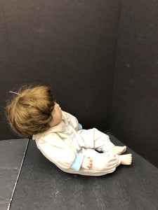 Porcelain Jamie Baby Doll 1991 Vintage Collectible (Danbury Mint)