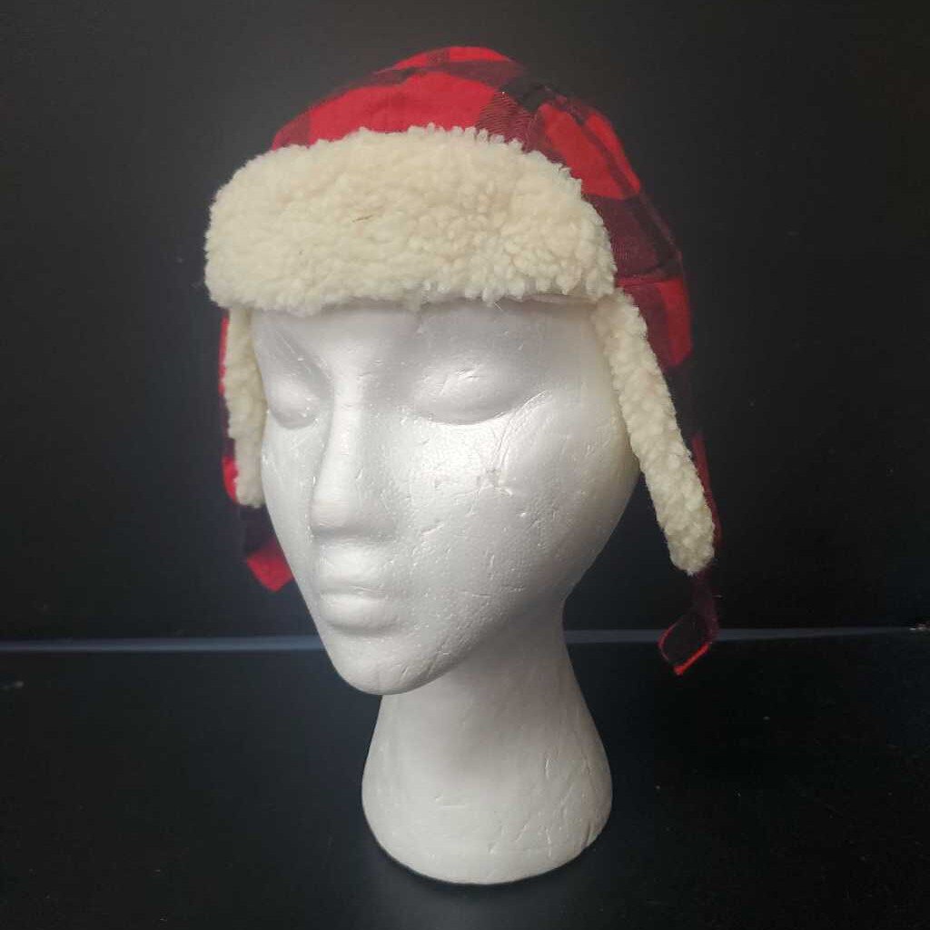 Boys Plaid Winter Hat