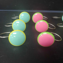 Load image into Gallery viewer, 12pk Circle Bathroom Shower Curtain Hooks
