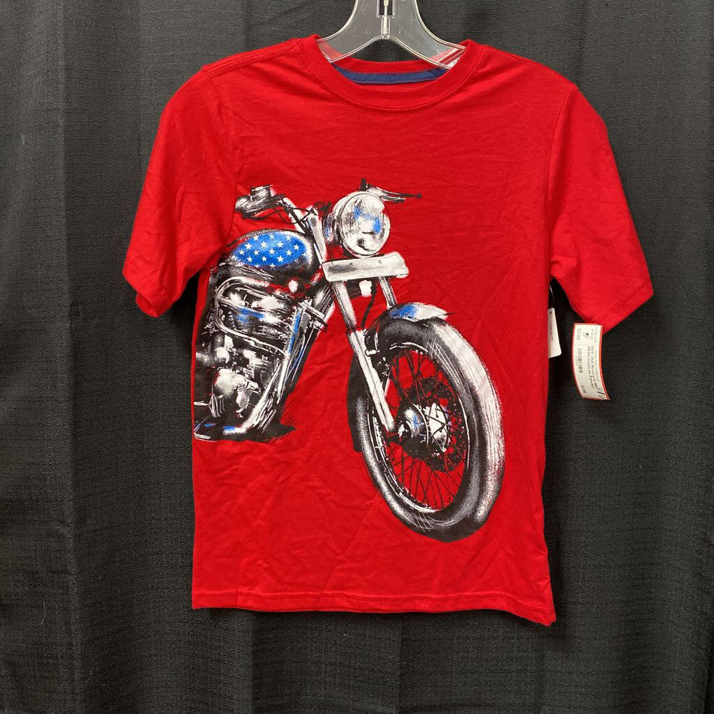 USA Motorcycle Shirt (NEW) (Celebrate Patriotic)