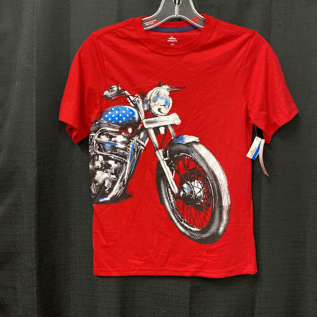 USA Motorcycle Shirt (NEW) (Celebrate Patriotic)