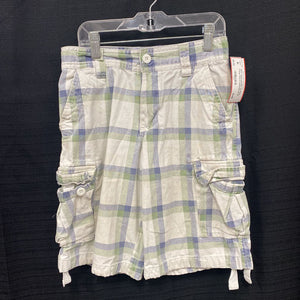 Plaid Cargo Shorts