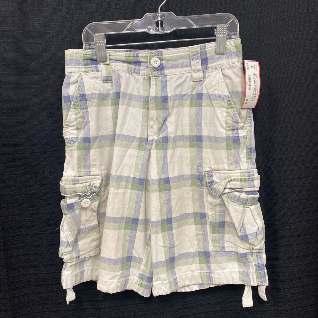 Plaid Cargo Shorts