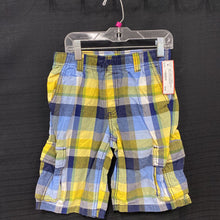 Load image into Gallery viewer, Plaid Cargo Shorts
