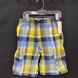 Plaid Cargo Shorts