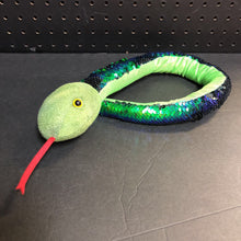 Load image into Gallery viewer, Reverse Sequin Plush Snake
