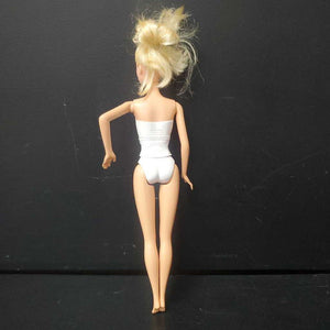 Doll in Painted On Sparkly Body Suit