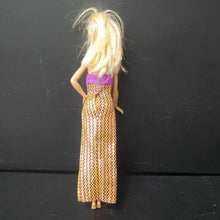Load image into Gallery viewer, Doll in Sparkly Checkered Dress
