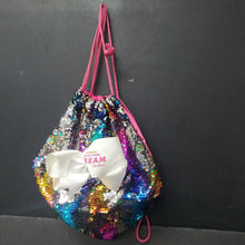 Load image into Gallery viewer, "D.R.E.A.M. the tour" Reverse Sequin Drawstring Bag

