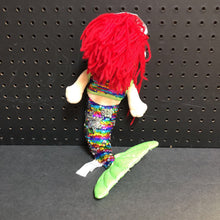 Load image into Gallery viewer, Reverse Sequin Plush Mermaid Doll
