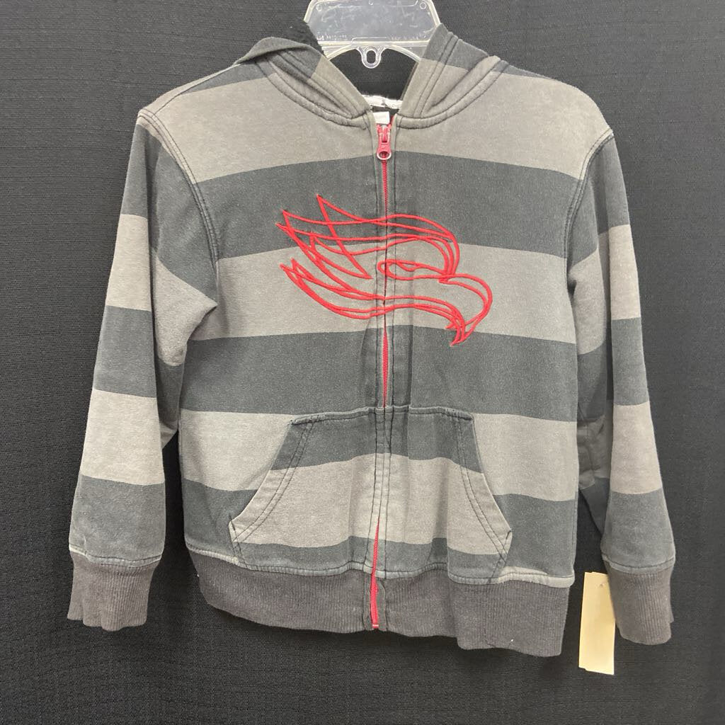 Striped Zip Up Jacket