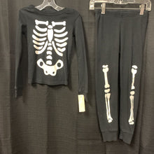 Load image into Gallery viewer, 2pc Halloween Skeleton Sleepwear
